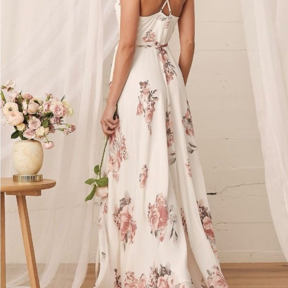 NWT. Lulus Florals Sleeveless Maxi Dress - Picture 3 of 9